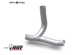 Tubo Sin Catalizador (compatible con Silencioso  y Original) Mivv D.048.C1