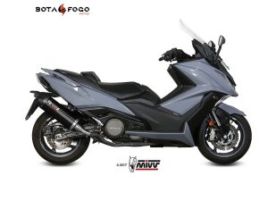 Silenciador Oval black con tapa carbono Mivv O.008.LVC