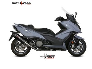 Escape Completo  Oval Black con tapa carbono Mivv O.009.LVC