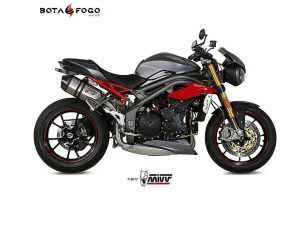 Silenciador Speed edge St. Steel con tapa carbono Mivv AT.016.LRX