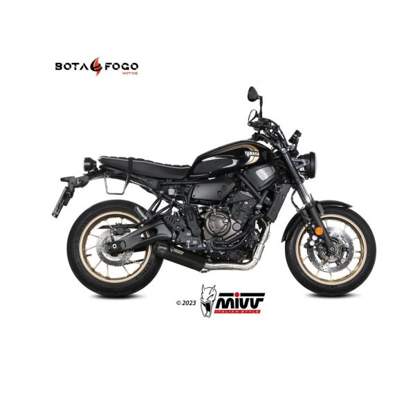 Escape Completo  HR-1 Black con tapa en carbono larga Mivv Y.077.LH1BG