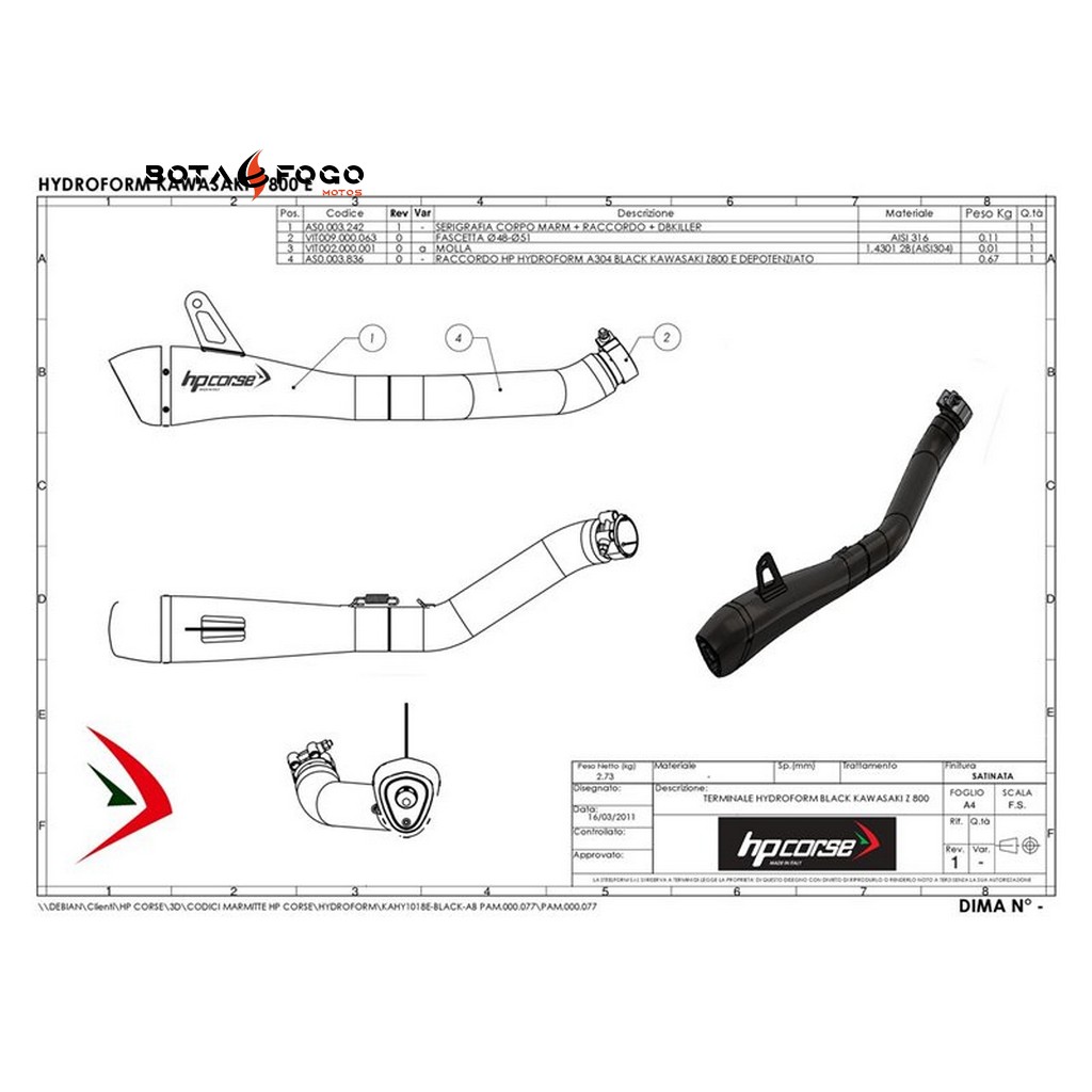 Escape HYDROFORM HP Corse. kahy1018-ab - Imagen 3