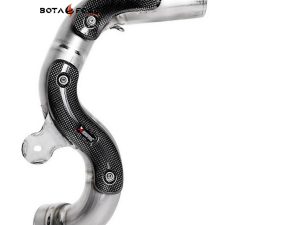 Tramo del colector para colocación del silencioso Slip-on en posición alta. Homologado Akrapovic. l-b12so6t
